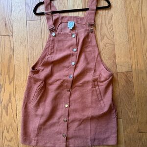 Blue Rain Rust Corduroy Dress